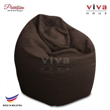 VIVA HOUZ - GIANT Bean Bag / Chair / Sofa, XXL Size (WALNUT BROWN)