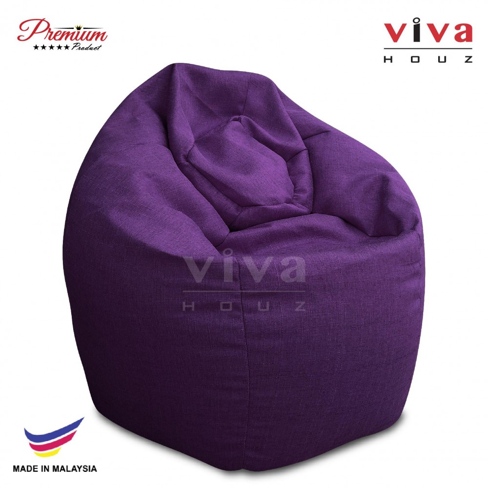 VIVA HOUZ - GIANT Bean Bag / Chair / Sofa, XXL Size (FANCY PURPLE)