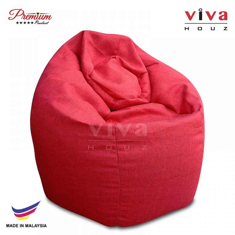 VIVA HOUZ - GIANT Bean Bag / Chair / Sofa, XXL Size (FANCY RED)