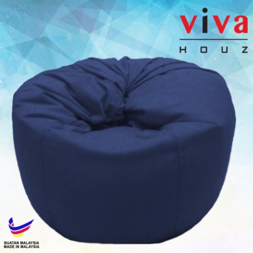 Viva Houz Happy Bean Bag/ Sofa /Chair, XL Size, 2.5kg (Dark Blue) Viva Houz Happy Bean Bag/ Sofa /Chair, XL Size, 2.5kg (Dark Blue)