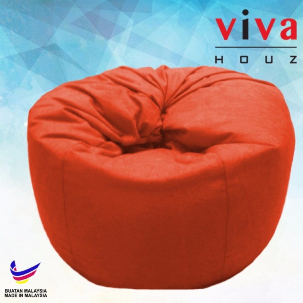 Viva Houz Happy Bean Bag/ Sofa /Chair, XL Size, 2.5kg (Orange) Viva Houz Happy Bean Bag/ Sofa /Chair, XL Size, 2.5kg (Orange)