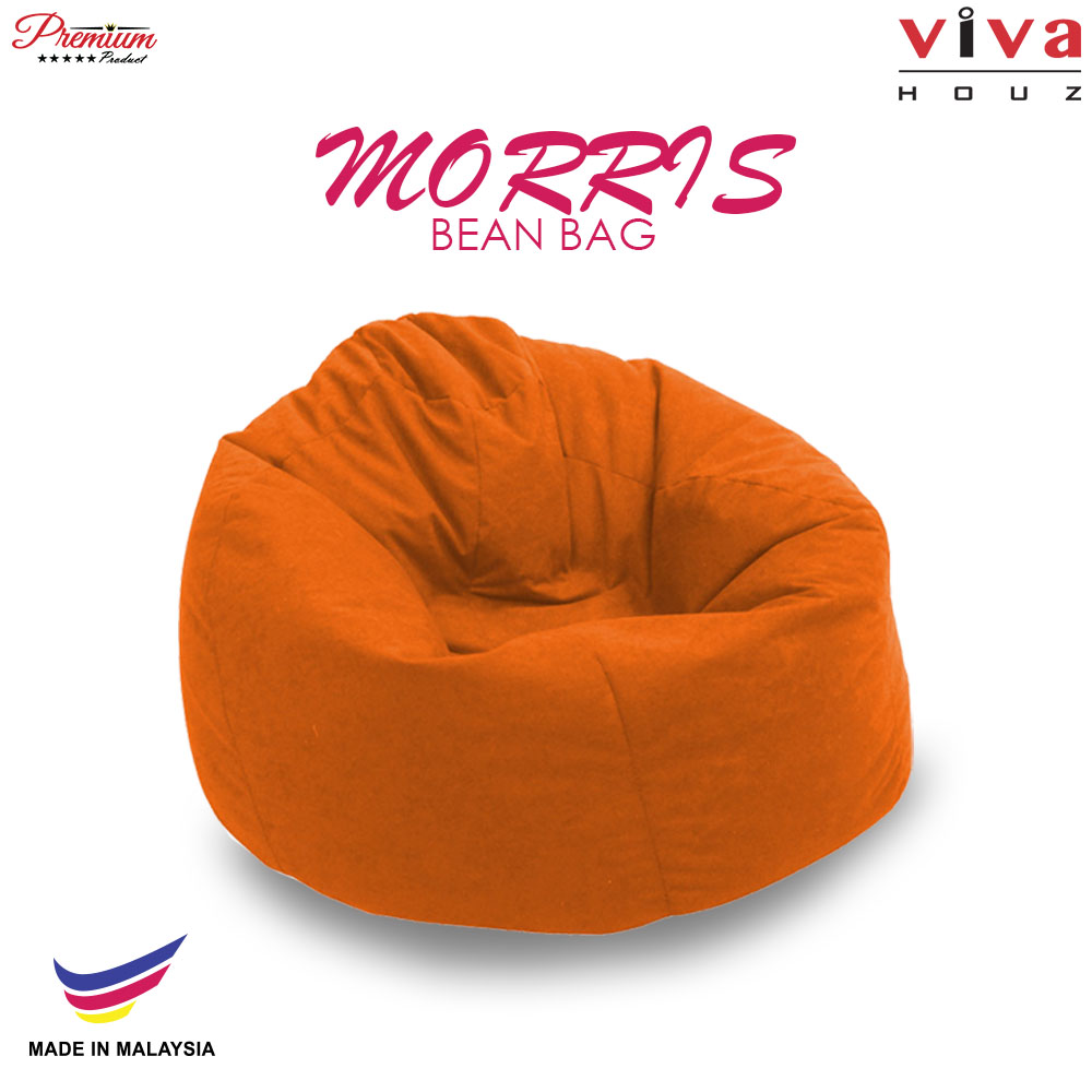 Viva Houz Morris Bean Bag/ Sofa /Chair, XL Size, 2.0 Kg (Orange) Viva Houz Morris Bean Bag/ Sofa /Chair, XL Size, 2.0 Kg (Orange)