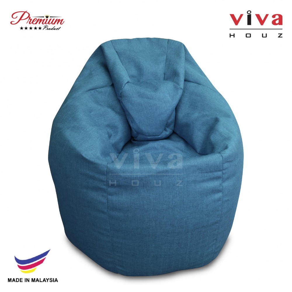 Viva Houz XL Bean Bag Chair Sofa (Blue) Viva Houz XL Bean Bag Chair Sofa (Blue)