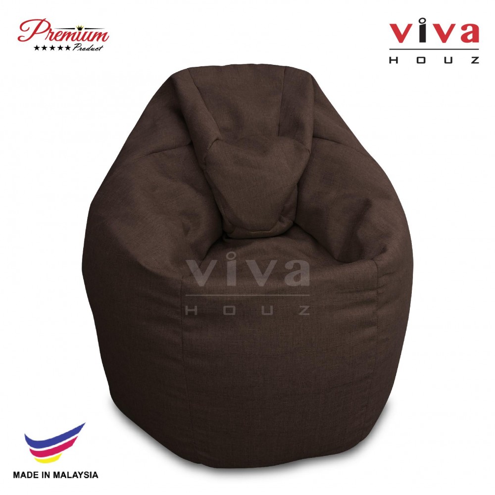 Viva Houz XL Bean Bag Chair Sofa (Brown) Viva Houz XL Bean Bag Chair Sofa (Brown)