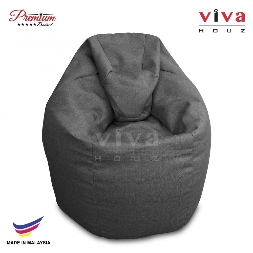 Viva Houz XL Bean Bag Chair Sofa (Grey) Viva Houz XL Bean Bag Chair Sofa (Grey)