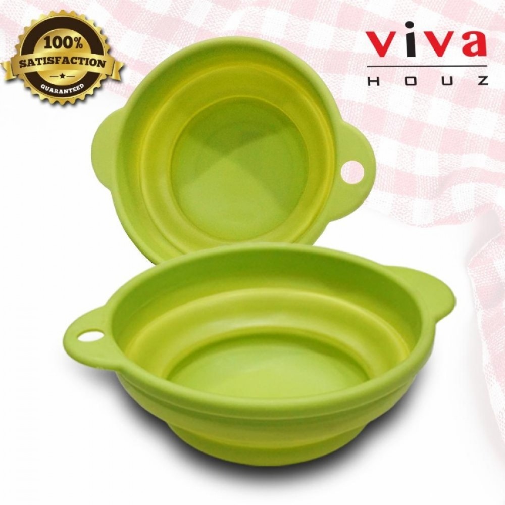 Viva Houz Foldable Kitchen Silicone Basket, Bowl, Bucket, Container For Food Viva Houz Foldable Kitchen Silicone Basket, Bowl, Bucket, Container For Food