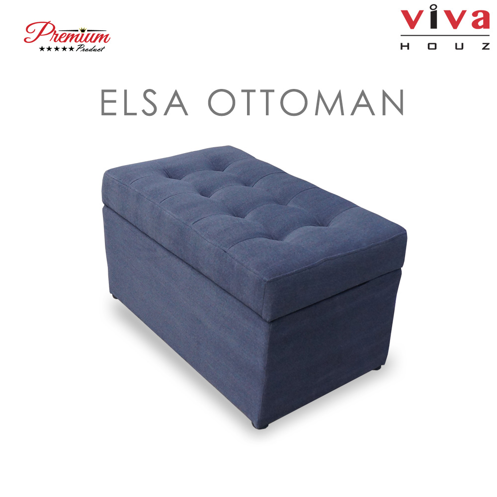 Viva Houz Elsa Storage Ottoman / Bench / Sofa, Fabric Imported From Japan (Dark Grey) Viva Houz Elsa Storage Ottoman / Bench / Sofa, Fabric Imported From Japan (Dark Grey)