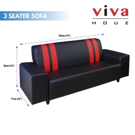 Viva Houz Ancora Sofa 2 3 Seater With Stool Living Room Sofa