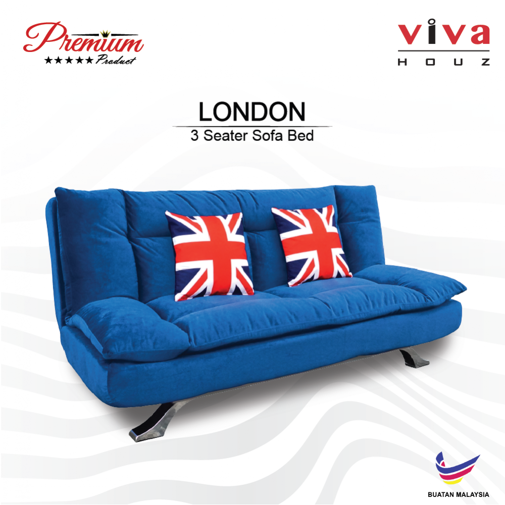 Viva Houz London Premium Quality Sofa Bed 3 Seater Sofa Made In Malaysia