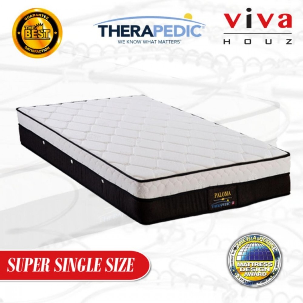 Therapedic, USA, Paloma Spring Luxurious Mattress, 25cm / 10'' Thick (Super Single) Therapedic, USA, Paloma Spring Luxurious Mattress, 25cm / 10'' Thick (Super Single)