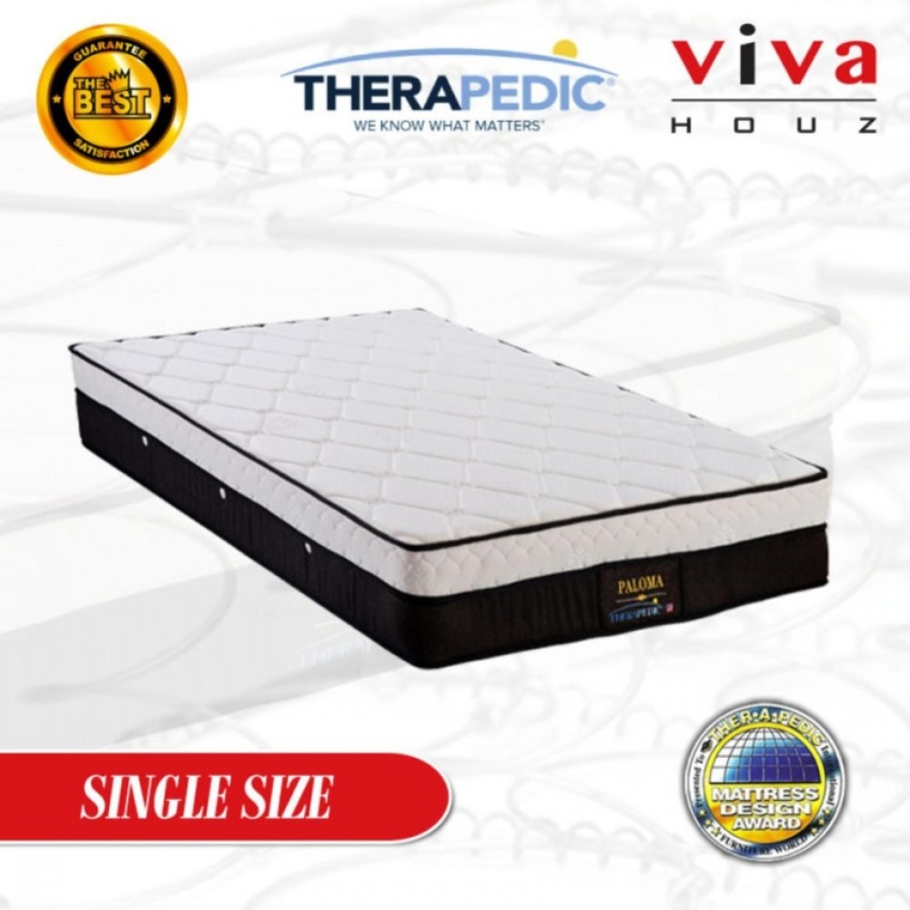 Therapedic, USA, Paloma Spring Luxurious Mattress, 25cm / 10'' Thick (Single) Therapedic, USA, Paloma Spring Luxurious Mattress, 25cm / 10'' Thick (Single)